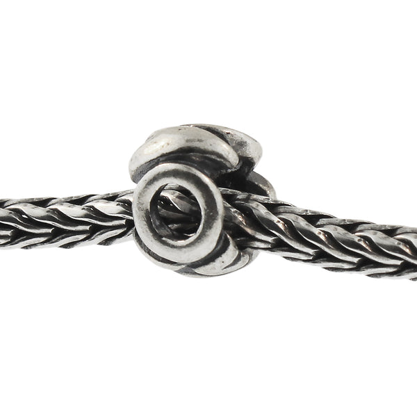 11144O Letter Bead O, Silver