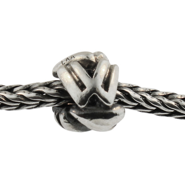 11144W Letter Bead W, Silver