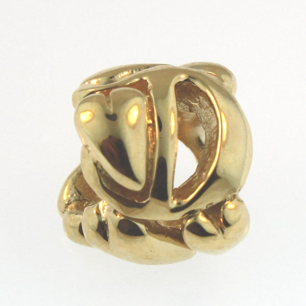21144D Letter Bead D, Gold