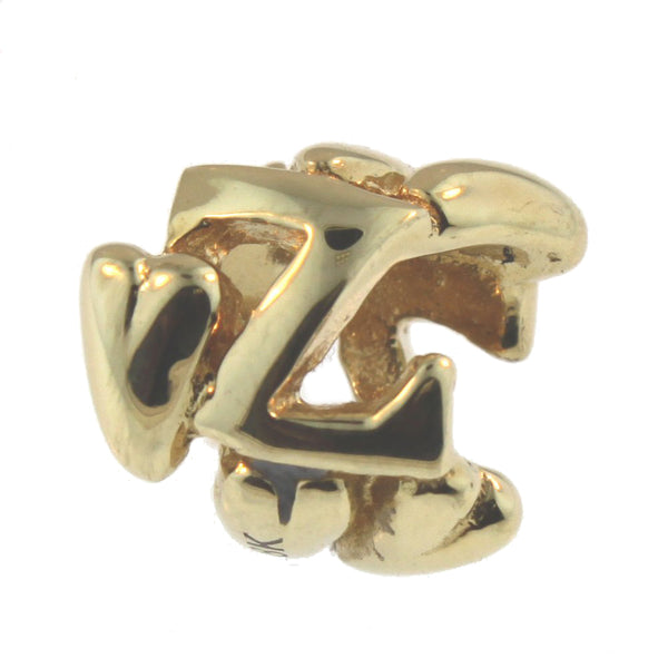 21144Z Letter Bead Z, Gold