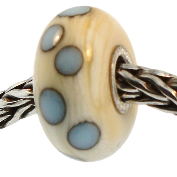 61364 Beige/Blue Dot